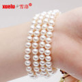 5-6mm 4strands Fashion Cultured Bracelet en perle d&#39;eau douce Bijoux